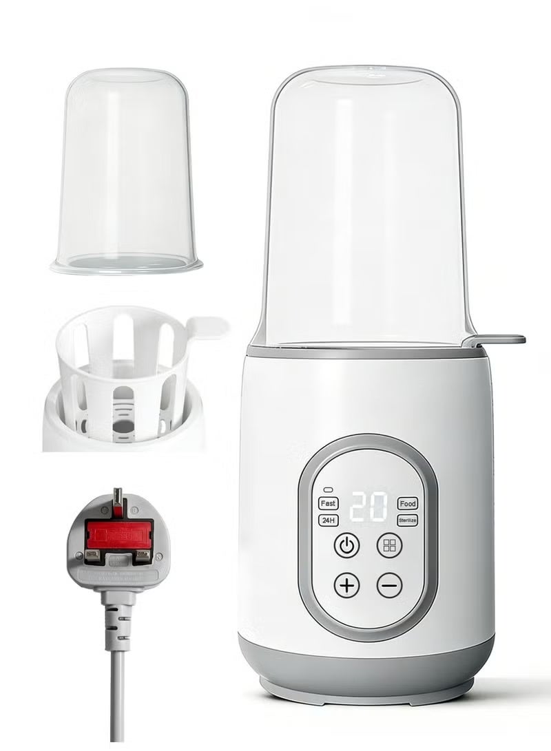 Baby Bottle Warmer, Breast Milk Warmer, Fast and Versatile Bottle Sterilizer and Food Warmer With Smart Temperature Control and Timer, Suitable For Breast Milk or Formula Milk, With Defrost, Keep Warm, Warm Baby Food Jar Functions - Image 1