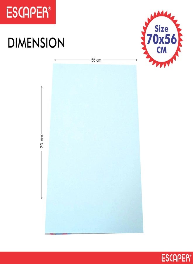 ESCAPER Full Size Color Chart Sheets 10 Assorted Color Sheets (70 x 56 cm) 200 GSM Thick Paper for Craft, School Projects, Posters, DIY Art and Decorations Unruled Smooth Finish (Pack of 10) - Image 2