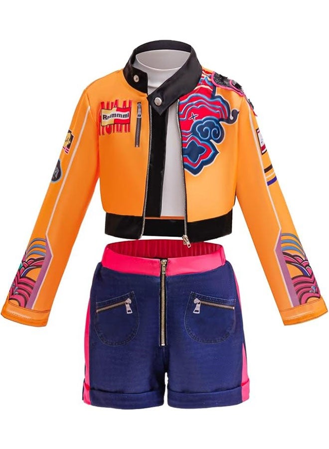 Realfrog Kpop Demon Rumi Cosplay Costume for Kids, Hunters Pop Singers Rumi Idol Stage Role Play Outfits Halloween Dress Up for Women Girls - Image 4