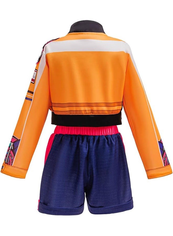 Realfrog Kpop Demon Rumi Cosplay Costume for Kids, Hunters Pop Singers Rumi Idol Stage Role Play Outfits Halloween Dress Up for Women Girls - Image 5