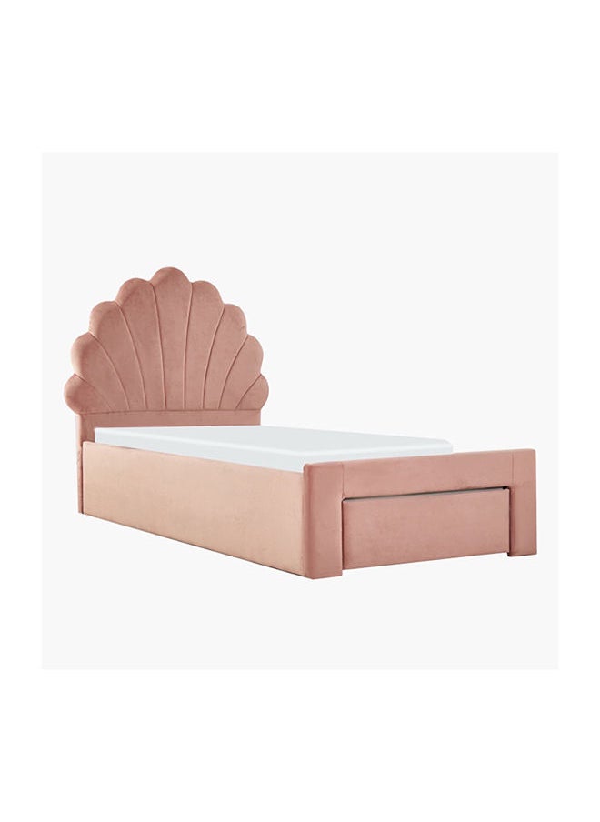 Halmstad Seashell Single Upholstered Bed With Drawer