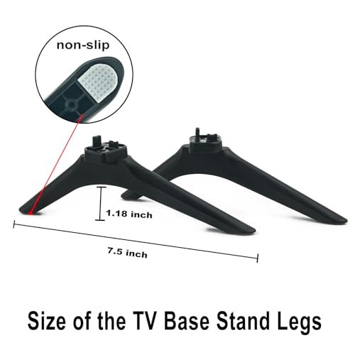 VINABTY Base TV Stand Legs Replacement fit for Hisense Smart LED TV 43H4030F3 43" Class FHD TV - Image 2