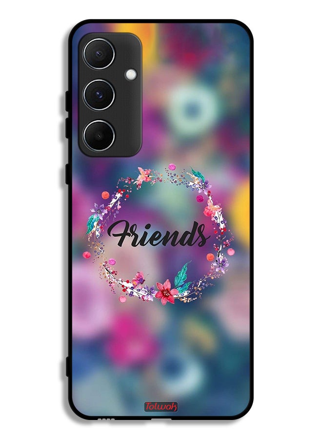 Tolwak Samsung Galaxy A55 5G Protective Case Cover Friends In Flowers Ring Art - Image 1