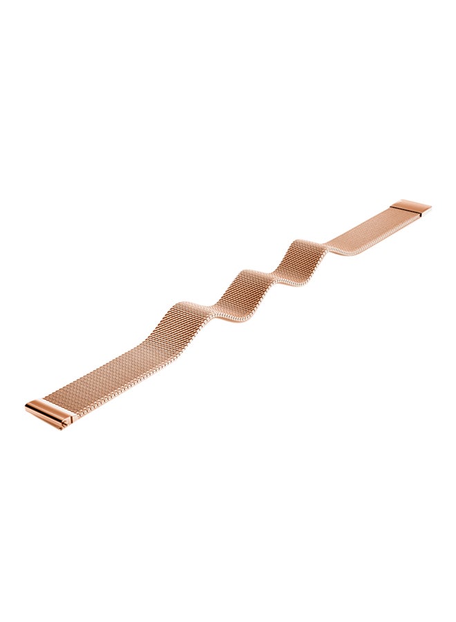 ISank Milanese Loop Replacement Bracelet Strap For Fitbit Alta And Fitbit Alta HR Rose Gold - Image 1