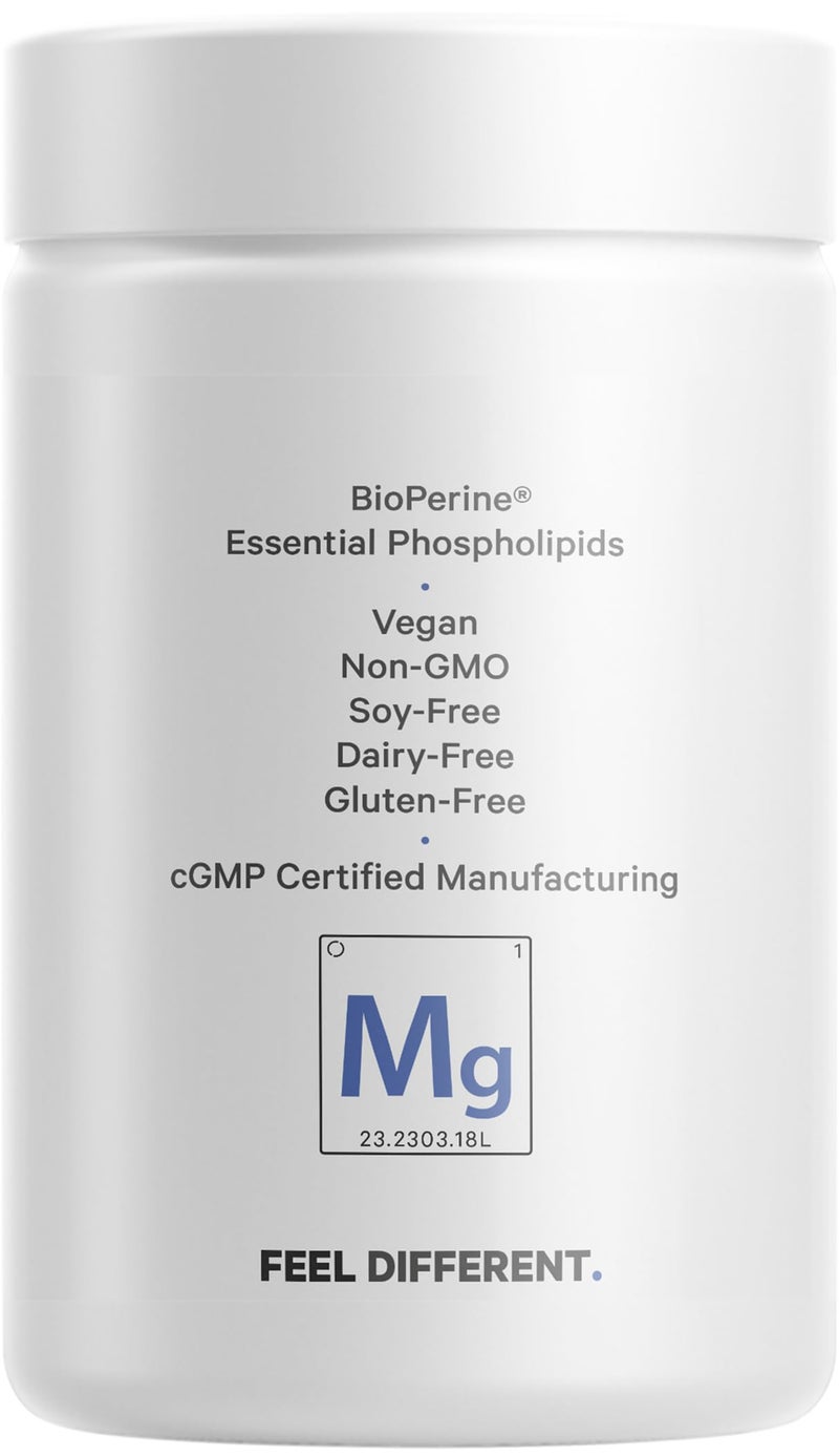 Codeage High Absorption Liposomal Magnesium Glycinate Pills - Magnesium Bisglycinate Supplement - Vegan Capsules with BioPerine for Bioavailability, Bisglycinate Mineral Supplement - 120 Ct - Image 3