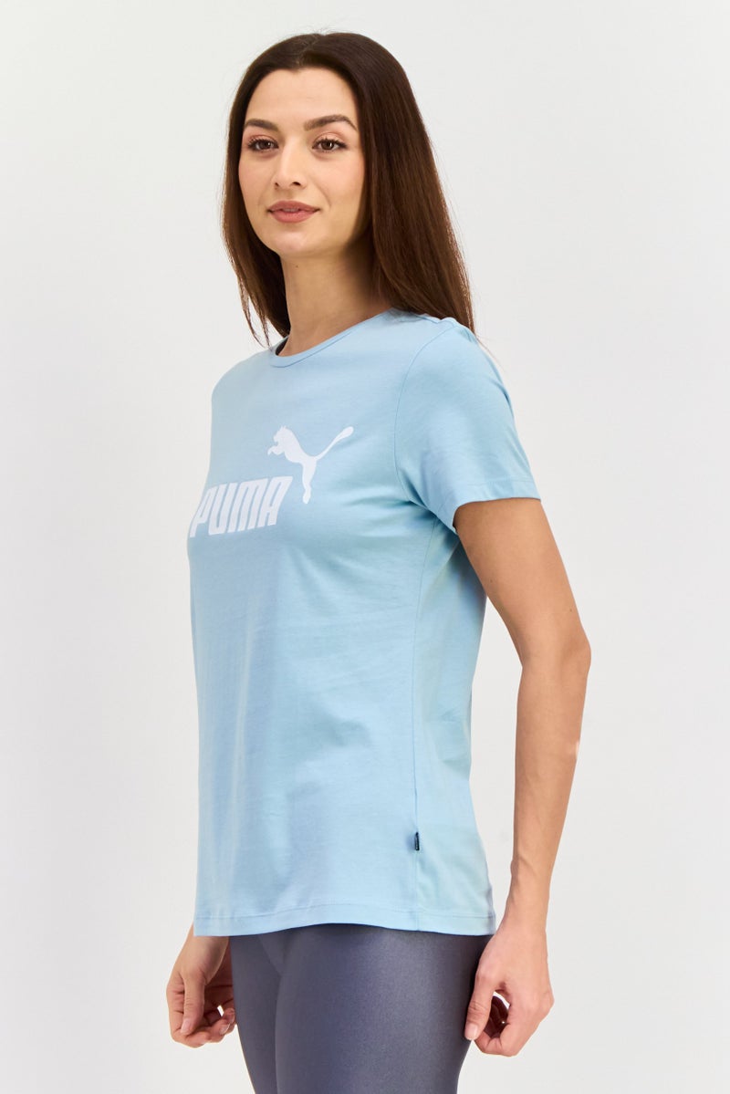 PUMA Women Sportswear Fit Short Sleeves Training T-shirt, Turquoise - Image 2