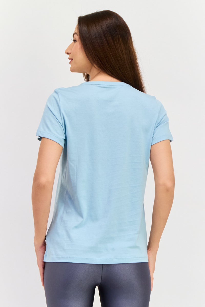 PUMA Women Sportswear Fit Short Sleeves Training T-shirt, Turquoise - Image 3