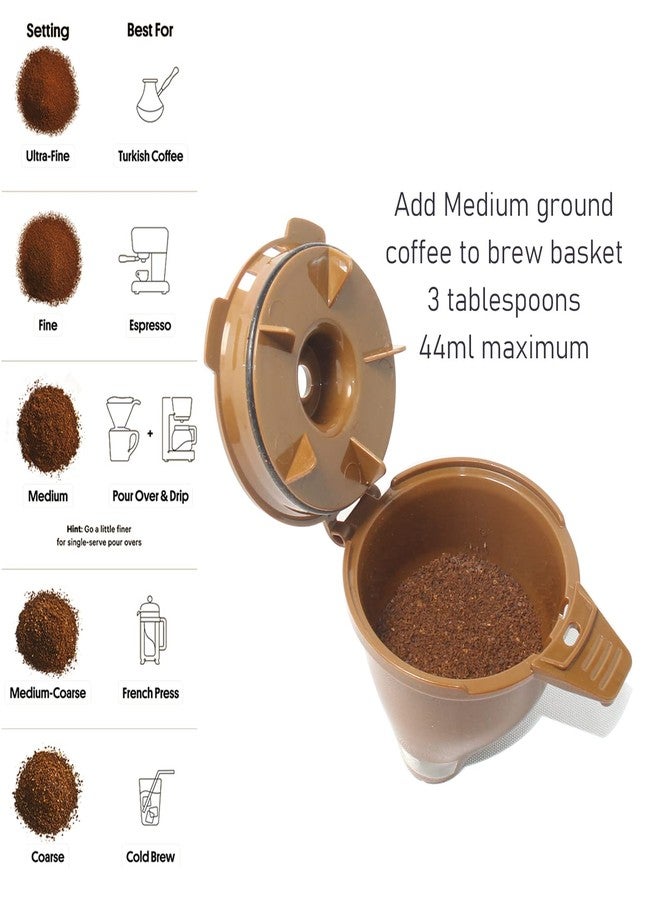 Cestlaive 2-Pack Single Serve Ground coffee Brew Basket for Hamiltion FlexBrew Coffee Maker Models 49974 49975 49976 49979 49957 49954 49947 49940 49950 49966 49968 Filter Part, Brown - Image 4