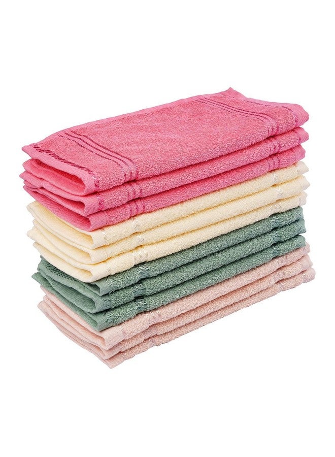 ORAS Premium Pack of Liner Cotton Pieces Face Towel | Printed Hanky | Handkerchief | Napkins | Ultra Soft | Extra Absorbent, Small Size: 30' × 30' cm (Multi, Pack of 6) - Image 1