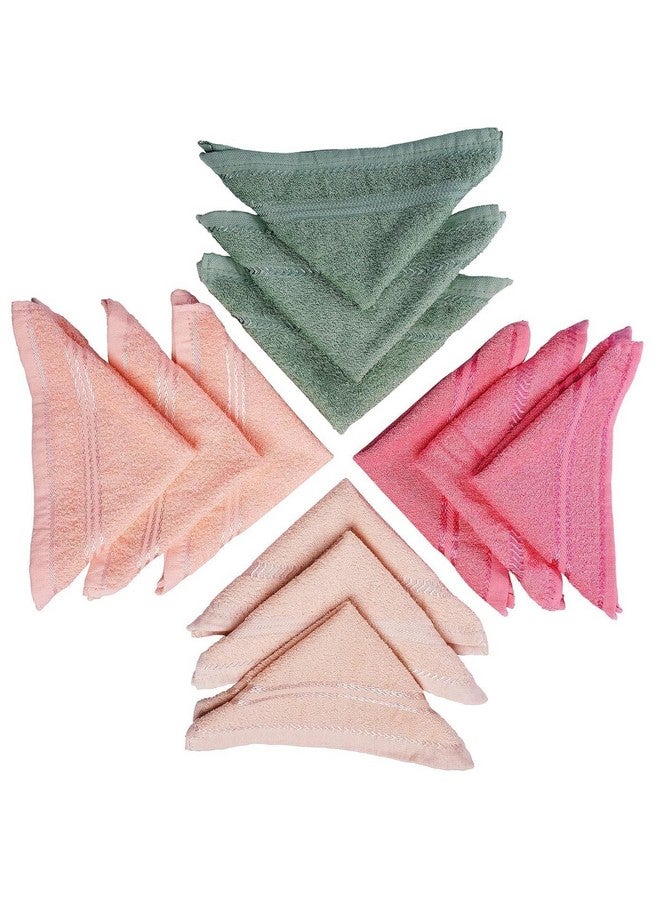 ORAS Premium Pack of Liner Cotton Pieces Face Towel | Printed Hanky | Handkerchief | Napkins | Ultra Soft | Extra Absorbent, Small Size: 30' × 30' cm (Multi, Pack of 6) - Image 4