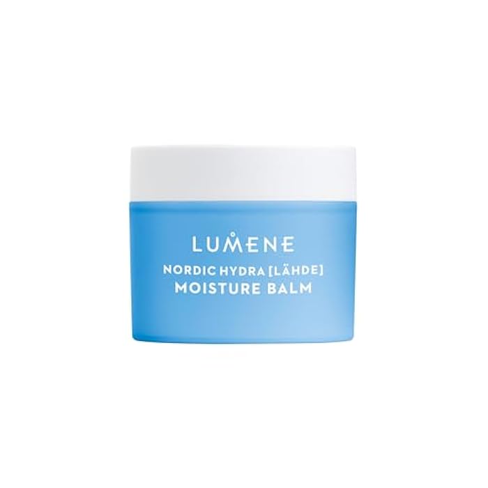 Lumene Nordic Hydra [Lahde] Moisture Balm - Lightweight Face Cream + Dry Skin Hydrating Balm - Organic Nordic Birch Sap, Arctic Spring Water & Plumping Hyaluronic Acid (1.7 oz) - Image 1