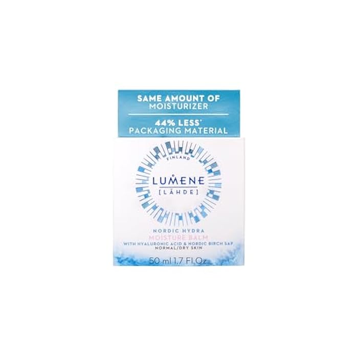 Lumene Nordic Hydra [Lahde] Moisture Balm - Lightweight Face Cream + Dry Skin Hydrating Balm - Organic Nordic Birch Sap, Arctic Spring Water & Plumping Hyaluronic Acid (1.7 oz) - Image 2