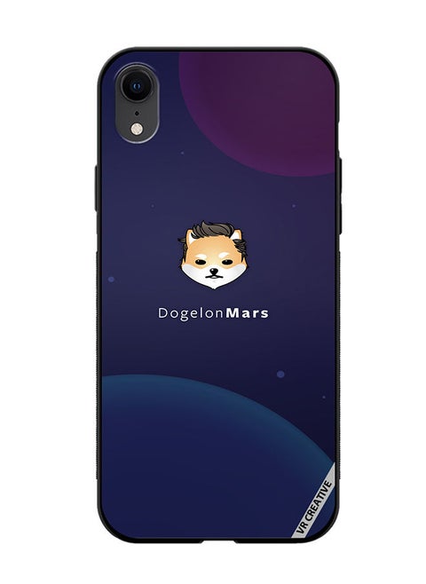 Protective Case Cover For Apple iPhone XR Dogeleon Mars Design Multicolour