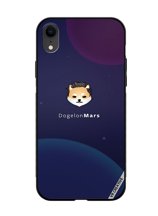 Protective Case Cover For Apple iPhone XR Dogeleon Mars Design Multicolour