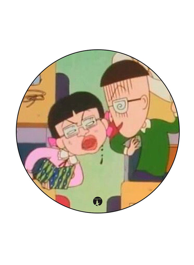 Anime Chibi Maruko Chan Printed Mouse Pad Multicolour