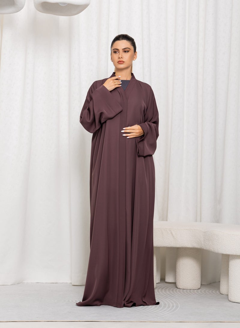 Nikias Nida Plain Light Pink Abaya 