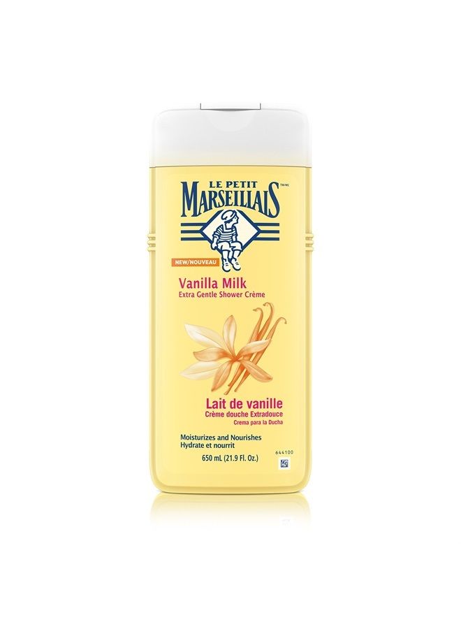 LE PETIT MARSEILLAIS Extra Gentle Shower Cream, Vanilla Milk, 22 Fluid Ounce - Image 1