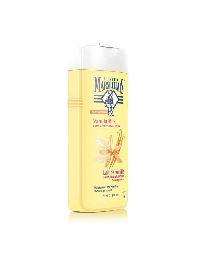 LE PETIT MARSEILLAIS Extra Gentle Shower Cream, Vanilla Milk, 22 Fluid Ounce - Image 2