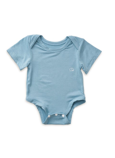 Organic Bamboo Spandex Bodysuit- Celestial Blue