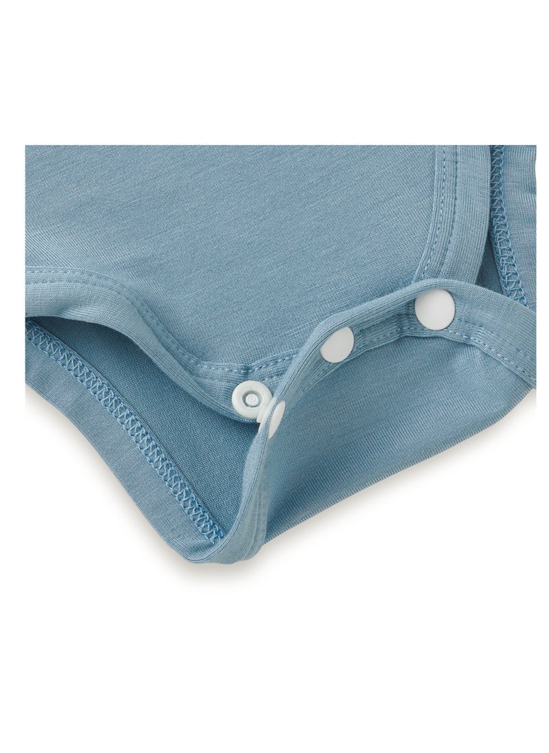 Anvi Baby - Organic Bamboo Spandex Bodysuit- Celestial Blue - Image 1