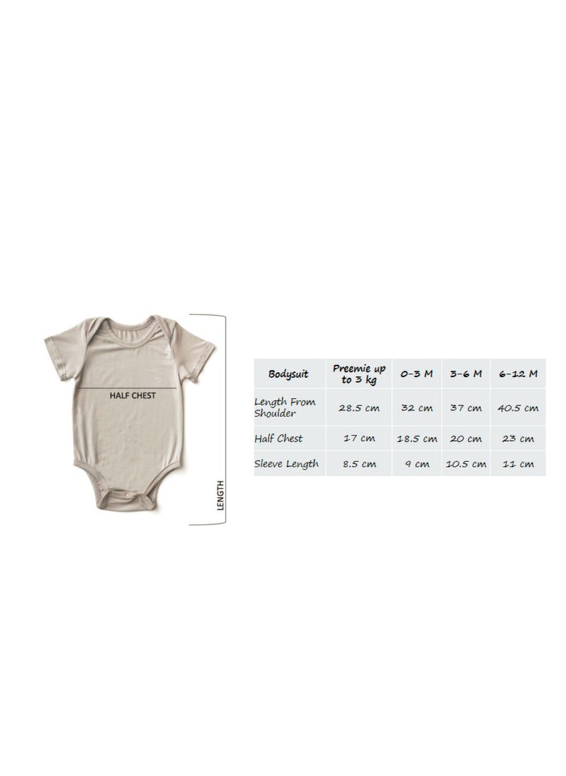 Anvi Baby - Organic Bamboo Spandex Bodysuit- Celestial Blue - Image 1