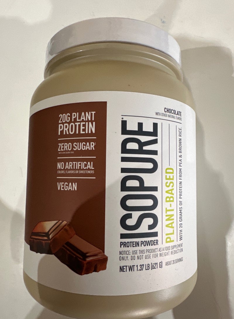 آيزوبيور مسحوق بروتين نباتي نباتي من Nature's Best 20 وجبة 1.37 رطل - Image 1