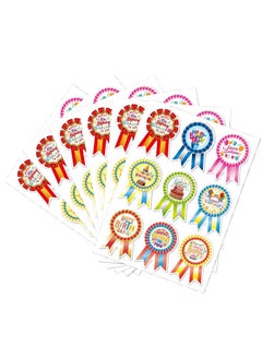 SYOSI Happy Birthday Stickers for Kids Adults 20 Sheet 180 Pcs Large Happy Birthday Adhesive Stickers Party Gifts Bags Box Celebration Envelope Sealing Gift Wrap Decorations  - Image 1