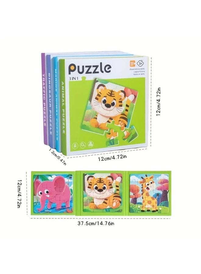 Dinosaur Magnetic Puzzle Game For Kids Enhance Observation Logic Thinking Patience - Image 3