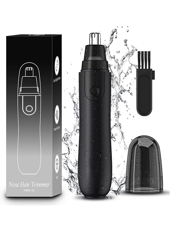 Excefore And Ear Hair Trimmer Painless Nose Trimmer Clipper For Men And Women Ear Clipper Hair Removal Trimmer With Ipx5 Waterproof Dual Edge Blades For Easy Cleaning Black - Image 1
