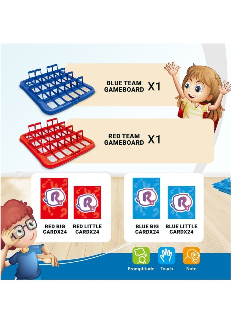 لعبة الألغاز الممتعة "تخمين من هو؟" لعبة اللوحة الكلاسيكية العربية للأطفال والكبار (شخصيات إنجليزية) - Image 2