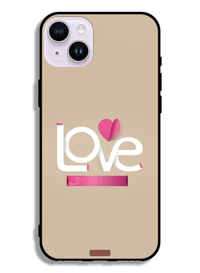 Tolwak Apple iPhone 14 Protective Case Love Art - Image 2