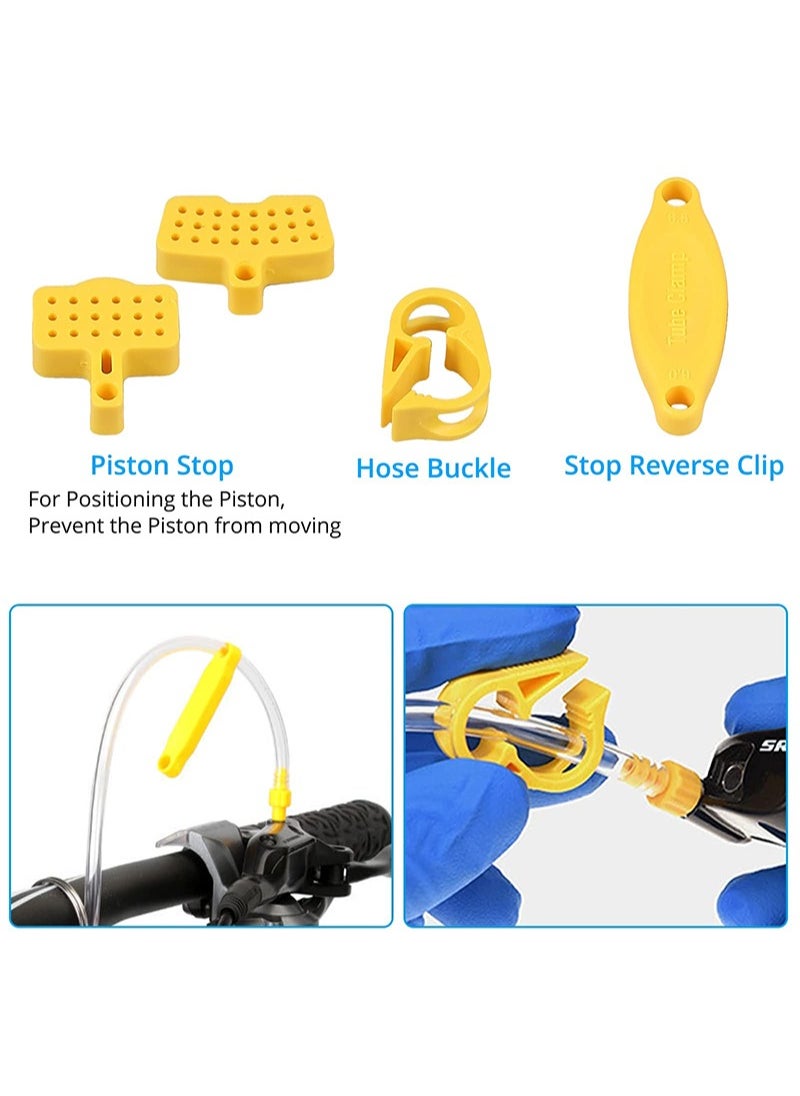 Aikanbo - Mineral Brake Fluid And Hydraulic Disc Brake Bleeder Set, Bicycle Brake Tool Kit, Bicycle Brake Oil, Tools For Shimano, Magura, Tektro, Sram Series - Image 1