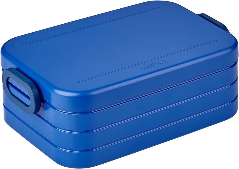 Mepal – Lunch Box Take a Break Midi – Lunch Box To Go - For 2 Sandwiches or 4 Slices of Bread – Suitable for the Dishwasher - 900 ml - Vivid Blue - Image 1