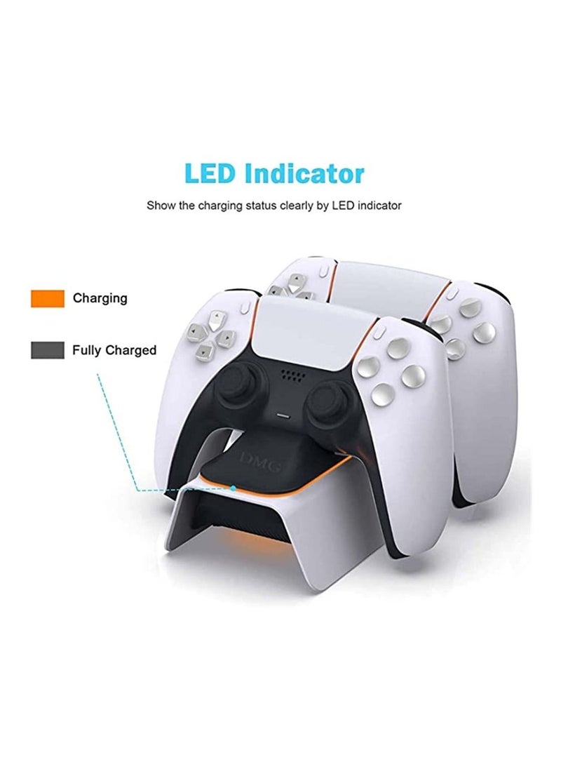 Generic - Charger for PS5 Controller, Charging Station Dock for PS5, 3 Hour Fast Type-C Charging,Charging Station for Playstation 5 with LED Indicators, High-Speed Fast Charging Dock for PS5 Controller - Image 1