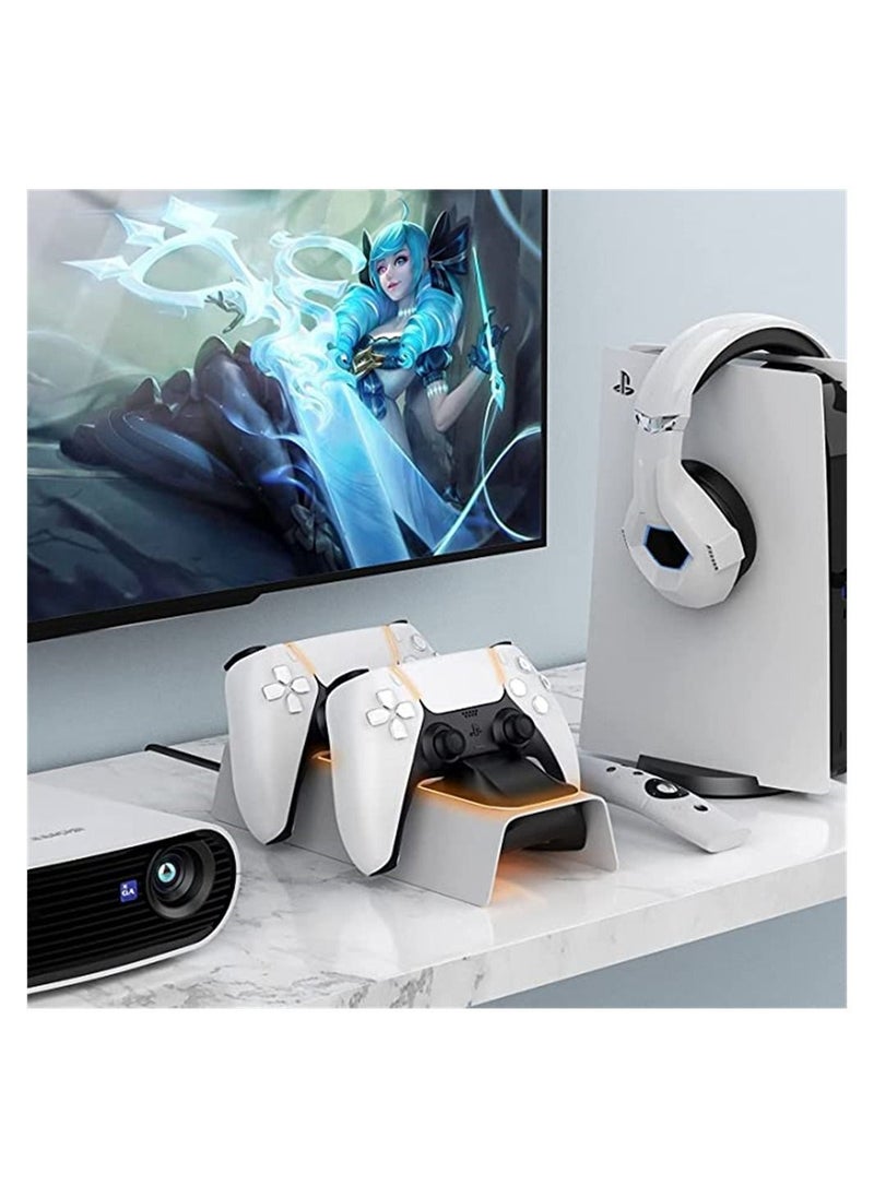 Generic - Charger for PS5 Controller, Charging Station Dock for PS5, 3 Hour Fast Type-C Charging,Charging Station for Playstation 5 with LED Indicators, High-Speed Fast Charging Dock for PS5 Controller - Image 1