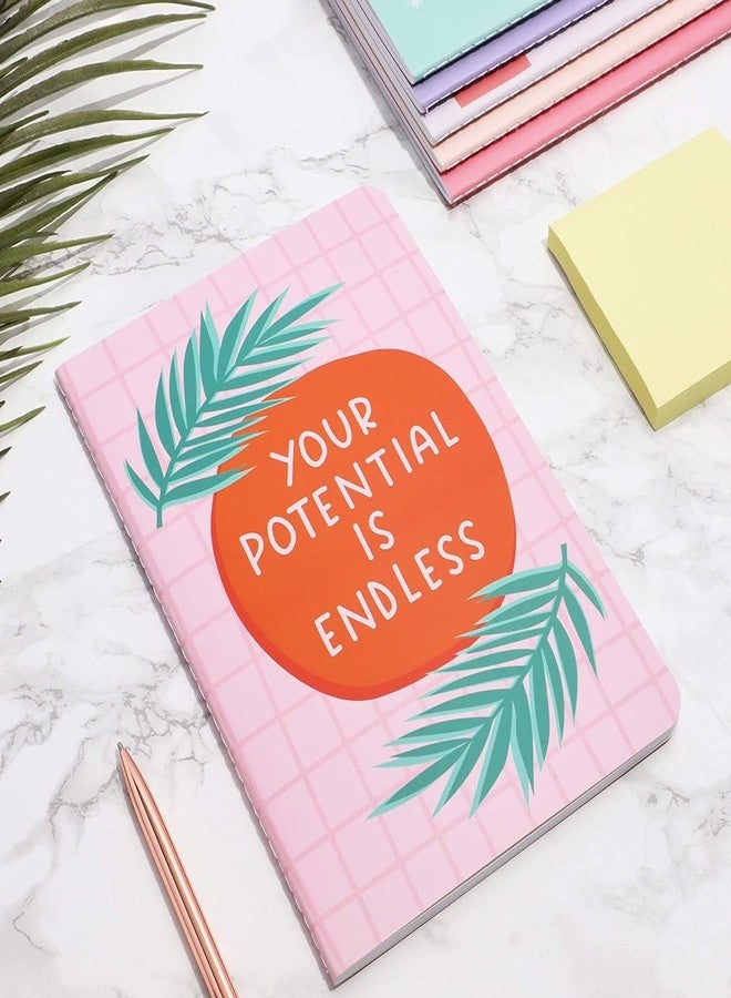Paper Junkie Uplifting Inspirational Journal Notebooks (5.5 x 8.3 in, 6 Pack) - Image 2