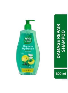 Nyle Naturals Dryness Hydration Shampoo| For Dry & Frizz Free Hair | With Tulsi, Amla And Aloe Vera|Gentle & Soft Shampoo | For Men & Women | 800Ml  - Image 2