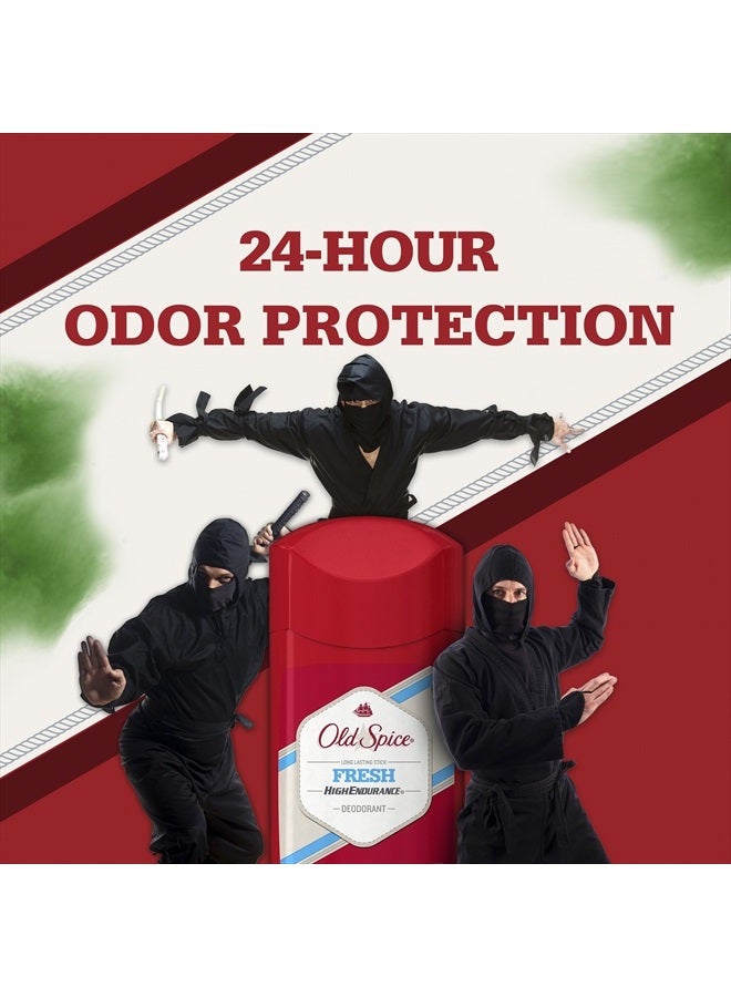 Old Spice High Endurance Long Lasting Stick Men's Deodorant, Fresh Scent - 3.0 Oz Ea, 2 Count - Image 4