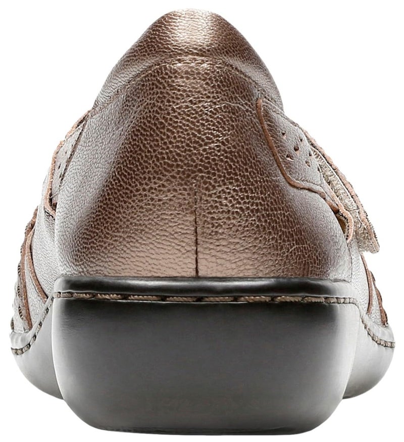 Clarks womens Ashland Spin Q Slip On Loafer, Pewter, 8 US - Image 2