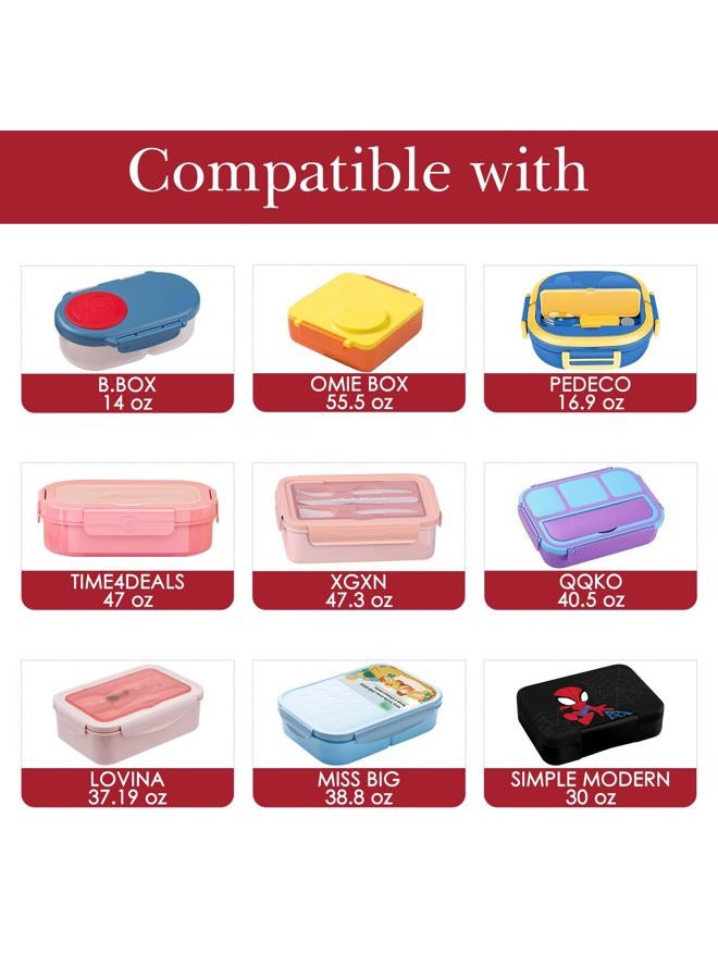 Linkidea Hard Shell Lunch Box for Kids, Insulated Lunch Tote Bag for School, Portable Lunchbox with Hard Liner Inside for Easy Clean Up, Personalized Name Tag Included (Red) - Image 5