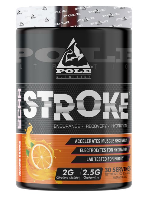 BCAA Stroke 30 Servings - Maximizes Training Intensity & Recovery (Autumn Orange)