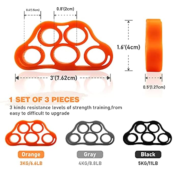 BF Hand Strength Grip & Finger Stretcher - Strength Trainer For Golf Grip, Guitar Finger, Forearm Exercise, Cycling, Climbing, Prevention And Rehab - Image 4