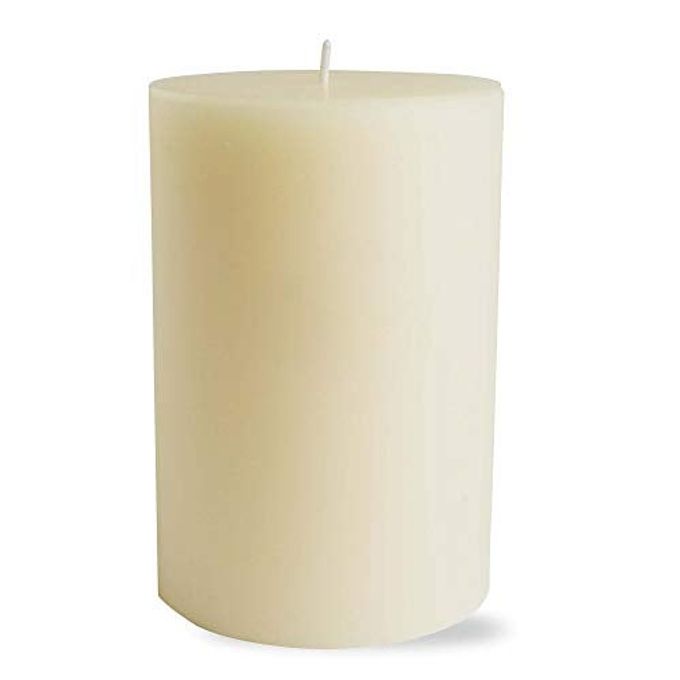 tag Chapel 4X6 Ivory Pillar Paraffin Wax Candle Unscented Drip-Free Long Burning 130 Hours for Home Decor Wedding Parties 4x6 Ivory - Image 5