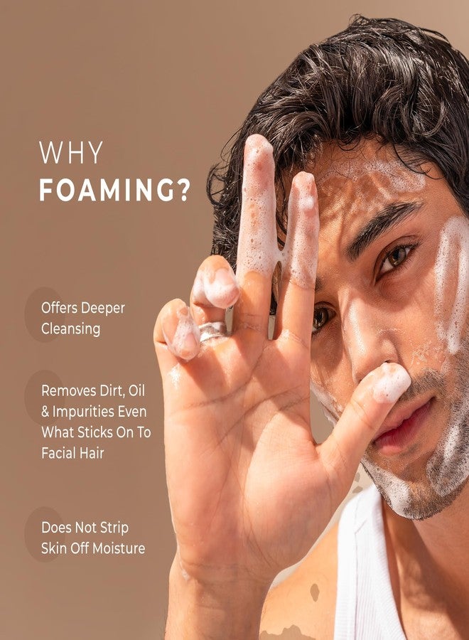 Naturali Clarifying Foaming Face Wash | With Willow Bark, Green Tea & Glycolic Acid | Cleanses Skin Under The Beard | Gently Exfoliates | Removes & Controls Excess Oil | 100ml - Image 4