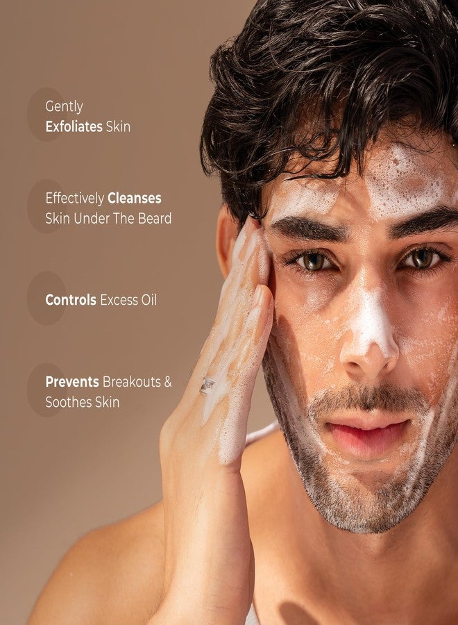 Naturali Clarifying Foaming Face Wash | With Willow Bark, Green Tea & Glycolic Acid | Cleanses Skin Under The Beard | Gently Exfoliates | Removes & Controls Excess Oil | 100ml - Image 3