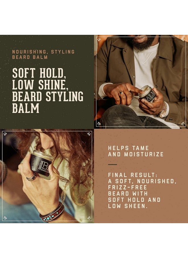 18.21 Man Made 8.21 Man Made Beard Balm For Men Spiced Vanilla 2 Fl. Oz Premium Grooming Cream With Low Shine For Conditioning And Shaping Beards Mustaches Scented Facial Hair Balms Longlasting Moisture  - Image 3
