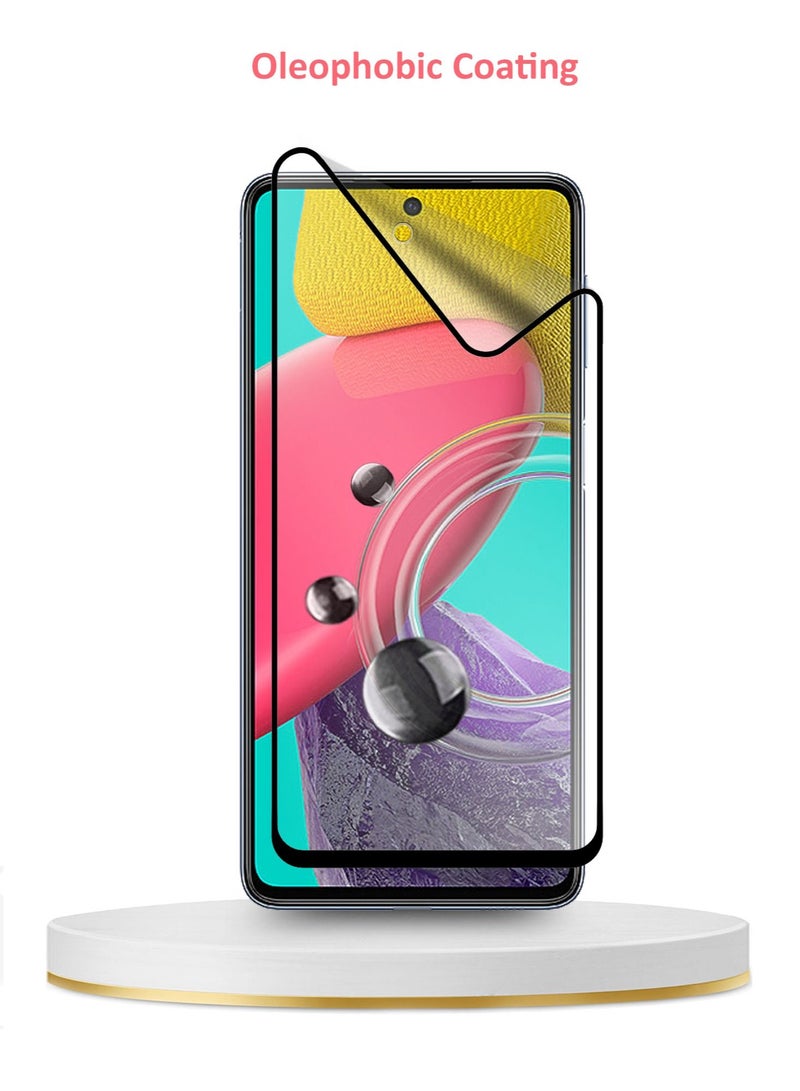 Wtech 9D Full Coverage Matte Ceramics Screen Protector For Samsung Galaxy M53 5G / M54 5G Clear/Black - Image 3