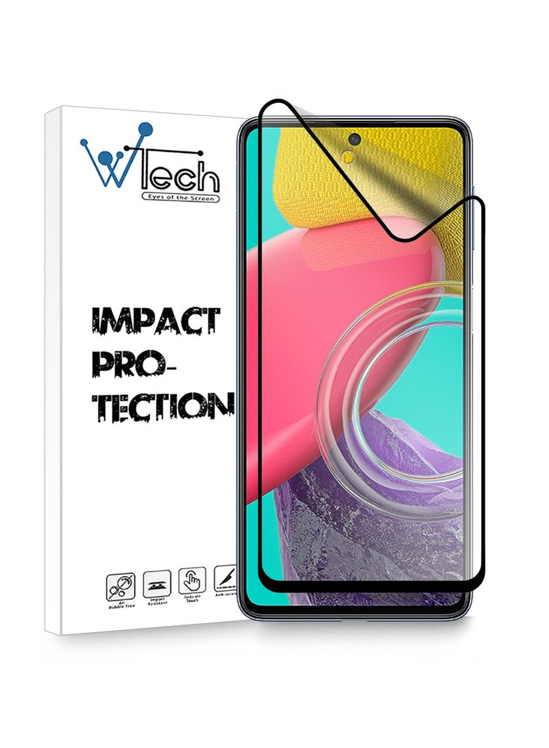 Wtech 9D Full Coverage Matte Ceramics Screen Protector For Samsung Galaxy M53 5G / M54 5G Clear/Black - Image 1