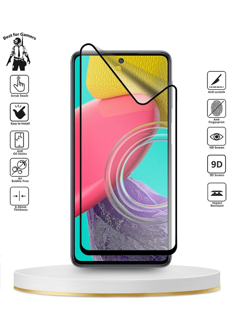 Wtech 9D Full Coverage Matte Ceramics Screen Protector For Samsung Galaxy M53 5G / M54 5G Clear/Black - Image 4