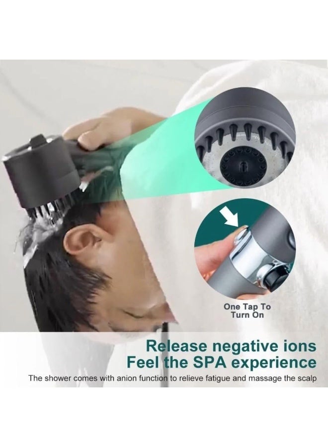 ARSAR PLUS Shower Head with Handheld – High Pressure 3 Spray Modes with Built-in Water Filter and ON/OFF Switch - Image 3